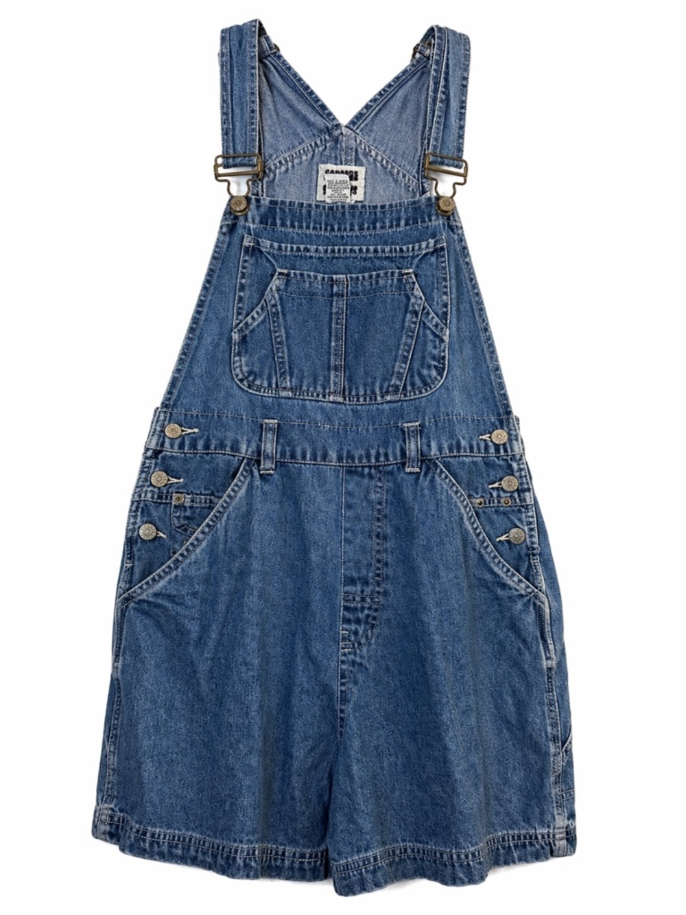 Vintage Women’s Squeeze Blue Denim Short Overalls